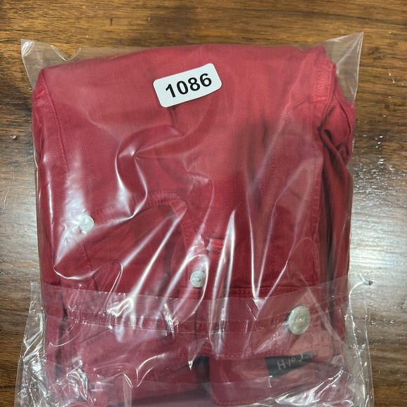 Citizens Of Humanity Jeans Women 26 Red Denim Rocket Crop High Rise Skinny - Picture 16 of 16